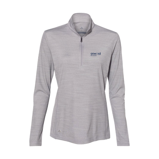 Adidas Women's Quarter Zip - Mid Grey Melange