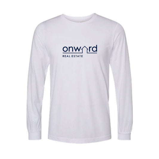 Long-Sleeve T-Shirt – Solid White Triblend