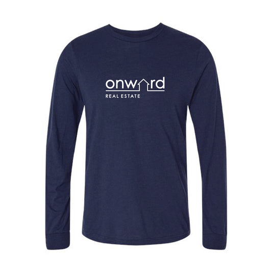 Long-Sleeve T-Shirt – Solid Navy Triblend